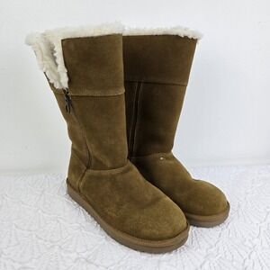 Koolabura by Ugg Woman's Faux Fur Lined Winter Tan Boots Size US 9 EU 40
